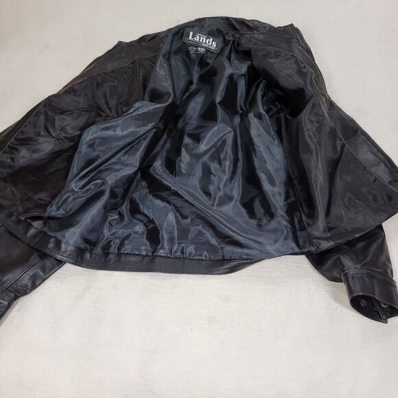 Vintage Wilsons Maxima Jacket Womens Sz Large Black Leather Motorcycle Gorpcore - Picture 14 of 16